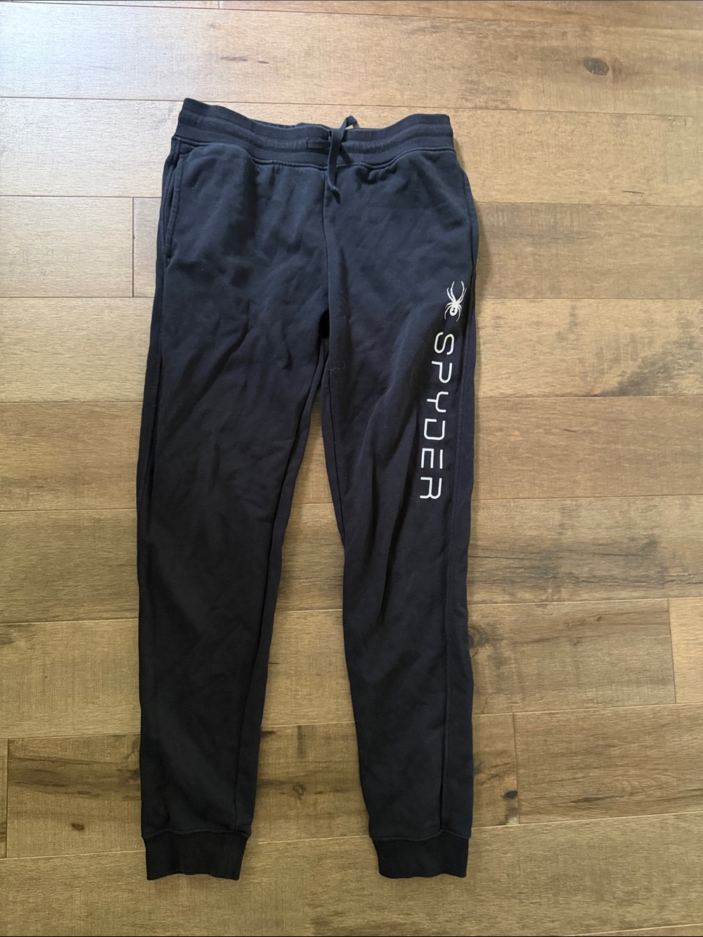 Spyder Black Kids Joggers with Vertical Logo 🎉